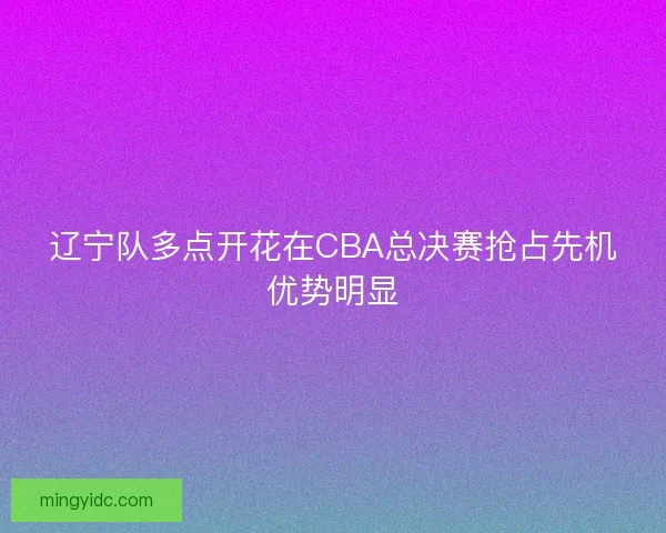 辽宁队多点开花在CBA总决赛抢占先机优势明显